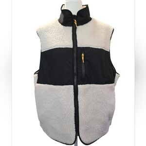 H&M Black and Cream Vest
